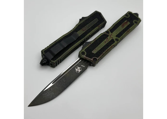 Ніж Microtech Scarab II Gen III OTF Automatic Knife Outbreak 4" M390 Tanto Black