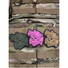 Нашивка, патч, шеврон -"Череп Totenkopf R3ICH"