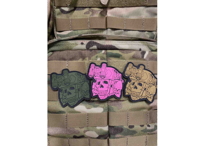 Нашивка, патч, шеврон -"Череп Totenkopf R3ICH"