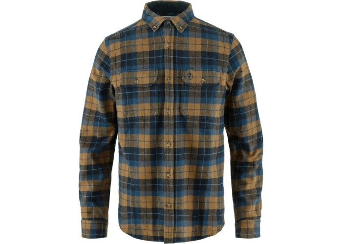 Сорочка Fjallraven Singi Heavy Flannel Shirt Dark navy/buckwheat brown