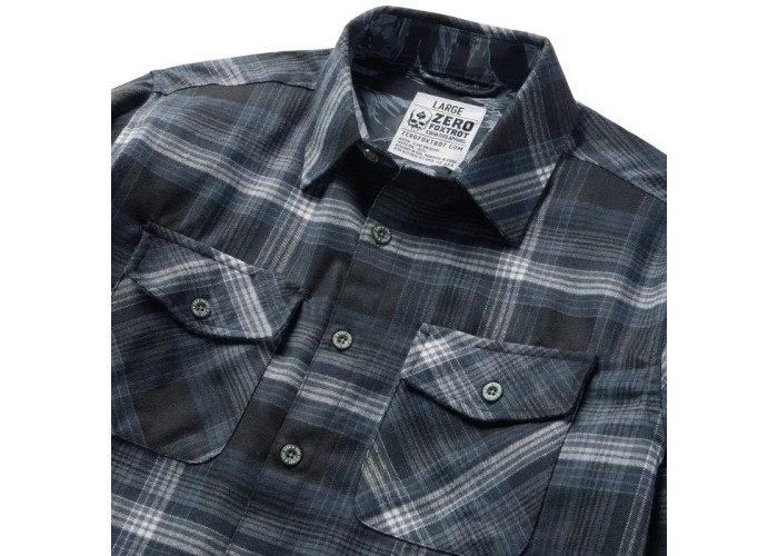 Рубашка Zero Foxtrot Flannel Tigerstripe Black
