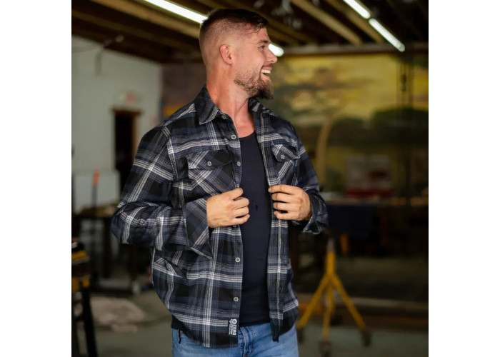 Рубашка Zero Foxtrot Flannel Tigerstripe Black