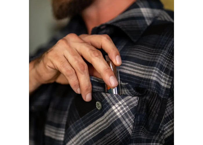 Рубашка Zero Foxtrot Flannel Tigerstripe Black