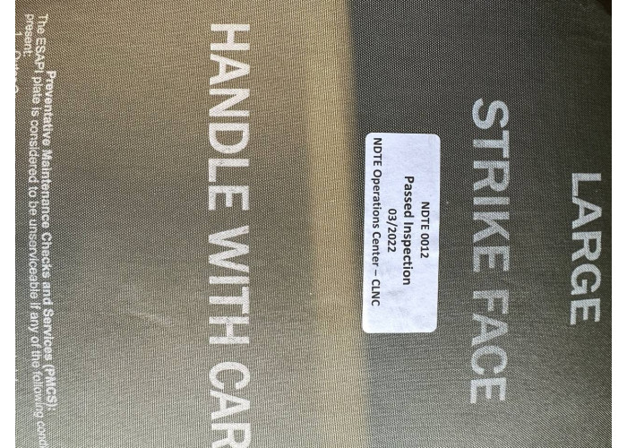 Американська керамічна бронепластина ESAPI – Large. REV.G