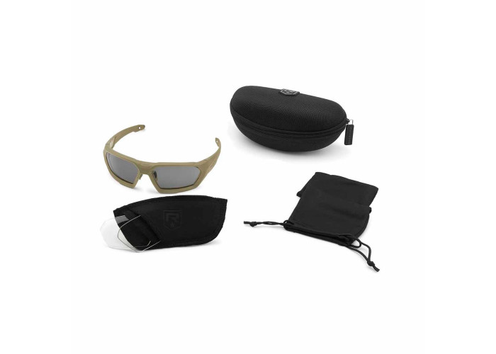 Балістичні окуляри Revision ShadowStrike Military TAN (2 лінзи - Black/Clear)