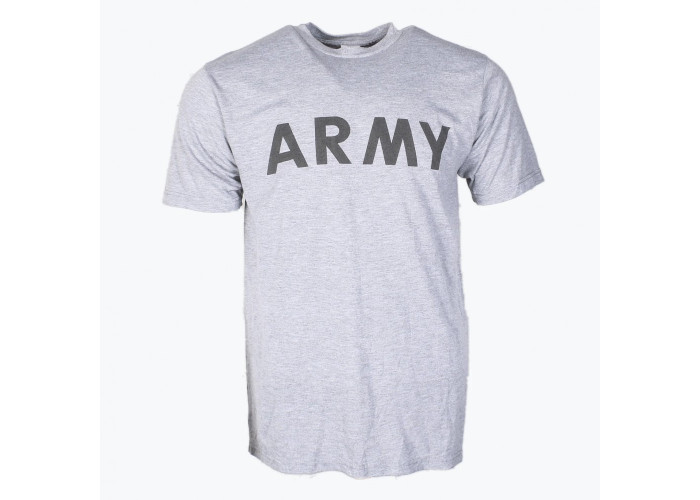 Футболка для занять спортом US ARMY PT Shirt Reflective Logo Grey