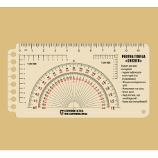 Лінійка Protractor Nato "Chicken" 120x63 (mm) Ecopybook