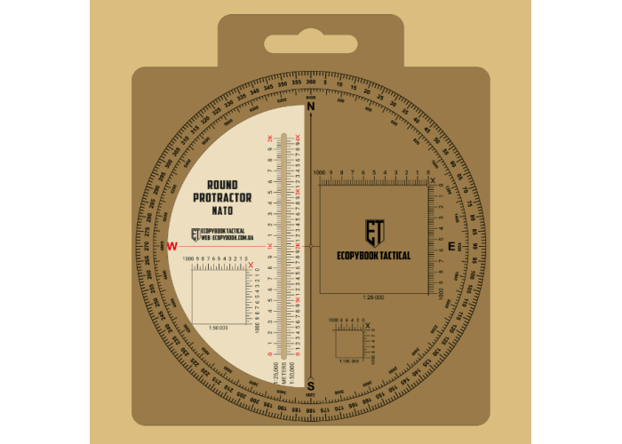 Лінійка Protractor Round Nato D=130 Mm Ecopybook