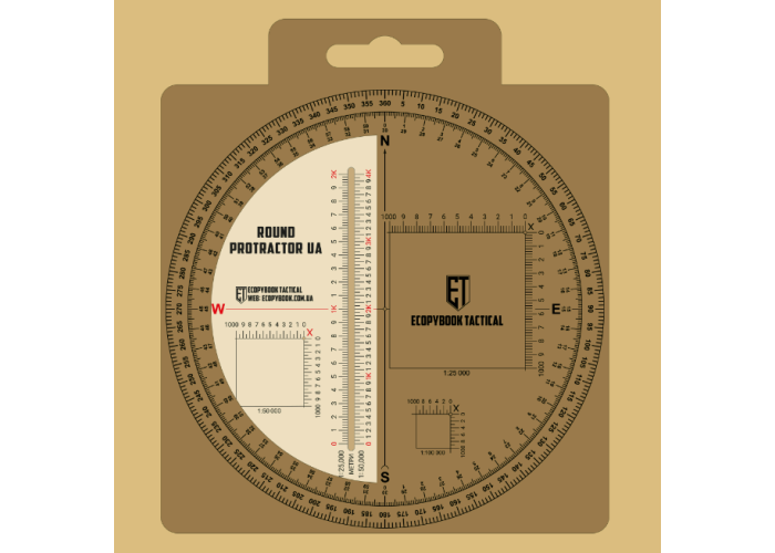 Лінійка Protractor Round Ua D=130 Mm Ecopybook