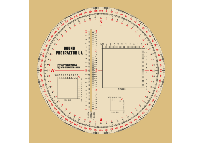 Лінійка Protractor Round Ua D=130 Mm Ecopybook