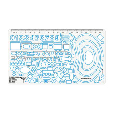 Тактична лінійка розвідника NATO/UA 209x118 мм